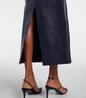 Loxley leather pencil skirt | Khaite
