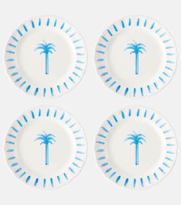 Palm set of 4 ceramic plates | Les-Ottomans