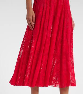 Robe midi en dentelle | Norma Kamali