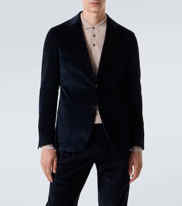 Blazer en velours côtelé de coton | Lardini