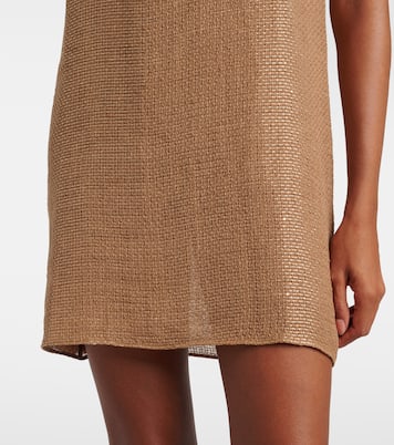 Robe Stella en lin mélangé à sequins | Leset