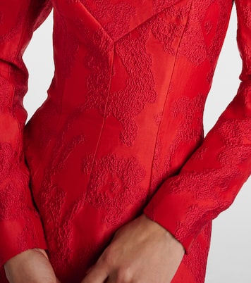 Robe longue Zarith en jacquard à encolure bardot | Emilia Wickstead