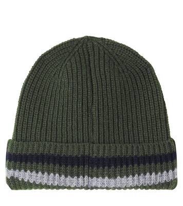 Logo ribbed-knit virgin wool beanie | Moncler Enfant