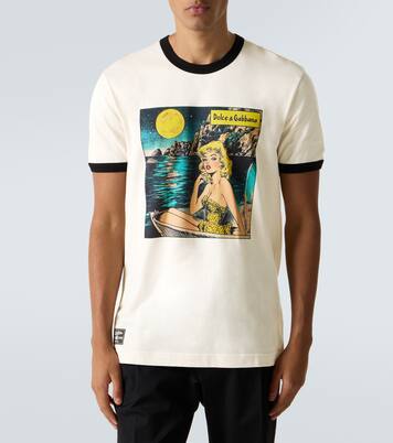 Printed cotton jersey T-shirt | Dolce&Gabbana
