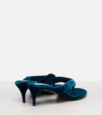 Sandalen aus Samt | Alaïa