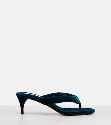 Sandalen aus Samt | Alaïa