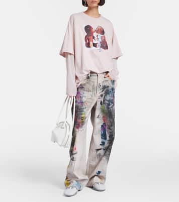 Camiseta de algodón estampada | Acne Studios