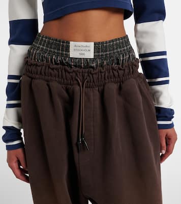 Pantaloni sportivi in cotone a strati | Acne Studios