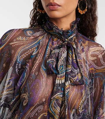Paisley silk-blend blouse | Etro