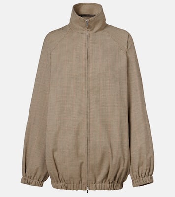 Baxter houndstooth blouson jacket | The Frankie Shop