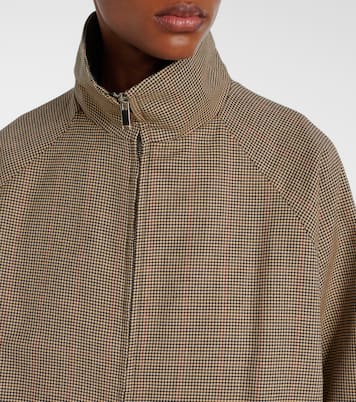 Baxter houndstooth blouson jacket | The Frankie Shop