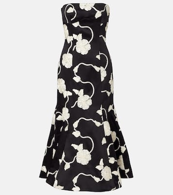 Robe midi Ana brodée | Rotate