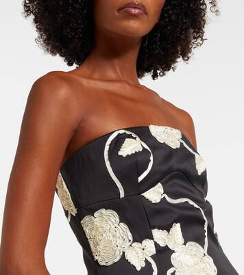 Robe midi Ana brodée | Rotate