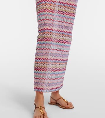 Zigzag one-shoulder maxi dress | Missoni