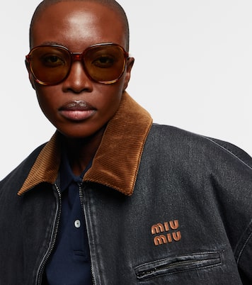 Eckige Sonnenbrille Miu Regard | Miu Miu