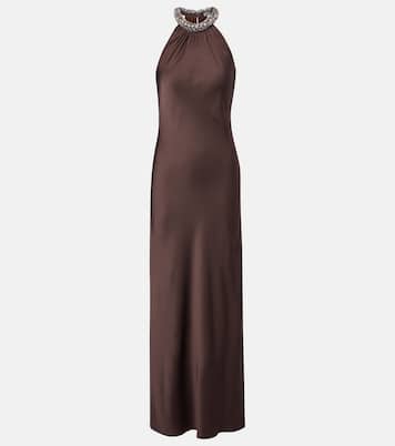 Embellished satin gown | Simkhai