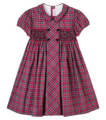 Arcadia plaid smocked cotton dress | La Coqueta