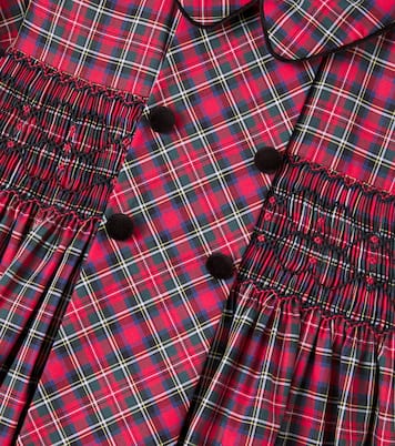 Arcadia plaid smocked cotton dress | La Coqueta