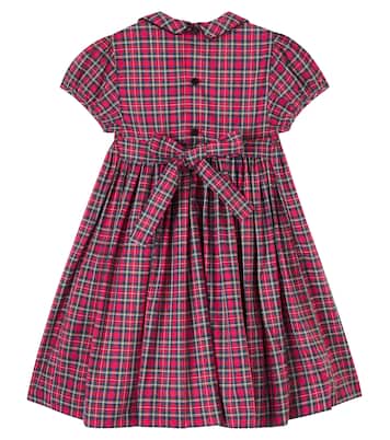 Arcadia plaid smocked cotton dress | La Coqueta