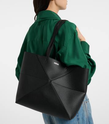Tote Bag Puzzle Fold Medium aus Leder | Loewe