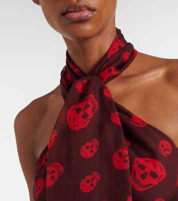Top Skull en soie  | McQueen