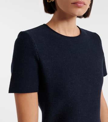 Robe midi en jacquard à fleurs | Oscar de la Renta