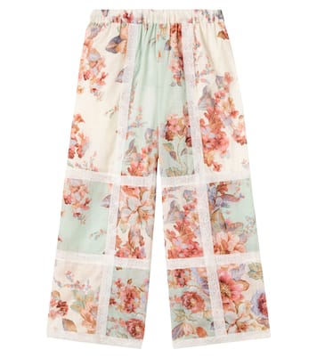 Awaken floral cotton pants | Zimmermann Kids