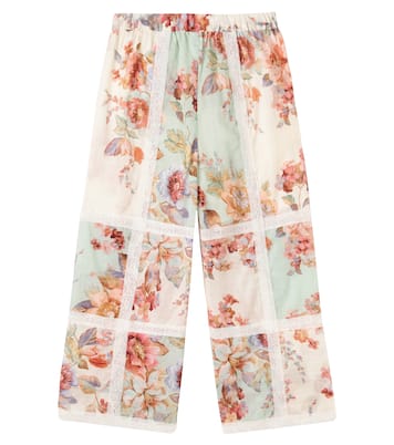 Awaken floral cotton pants | Zimmermann Kids