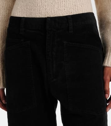 Shon cotton-blend barrel-leg pants | Nili Lotan