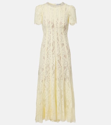 Verziertes Midikleid aus Spitze | Self-Portrait