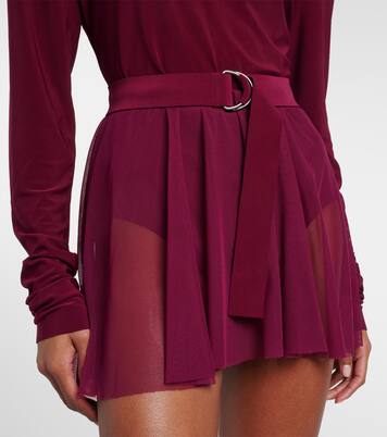 Belted semi-sheer bodysuit | Norma Kamali