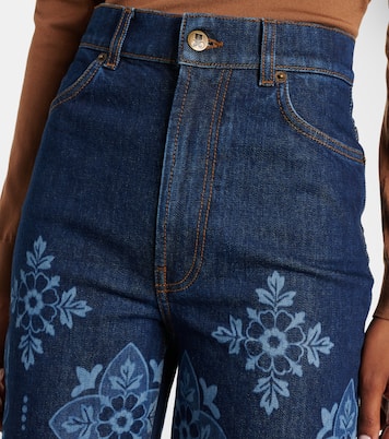 Bedruckte High-Rise Flared Jeans Partenope | La DoubleJ