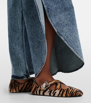 Bedruckte Ballerinas aus Kalbshaar | Alaïa