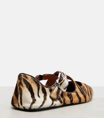 Bedruckte Ballerinas aus Kalbshaar | Alaïa