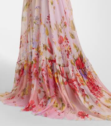 Floral silk gown | Roberto Cavalli