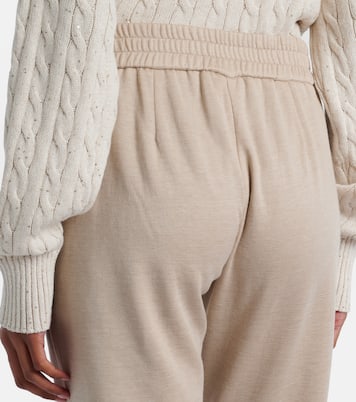 Pantaloni sportivi Monili in cotone e seta | Brunello Cucinelli