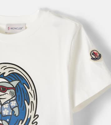 T-shirt en coton imprimé à logo | Moncler Enfant