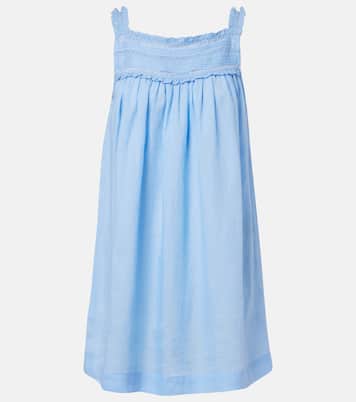 Bea lace-trimmed ramie minidress | Dôen