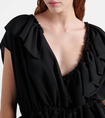 Ruffled jersey top | Dries Van Noten