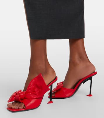 Mules Boudoir Bow en cuir | Givenchy