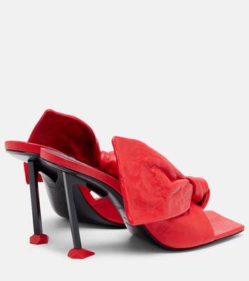 Mules Boudoir Bow en cuir | Givenchy