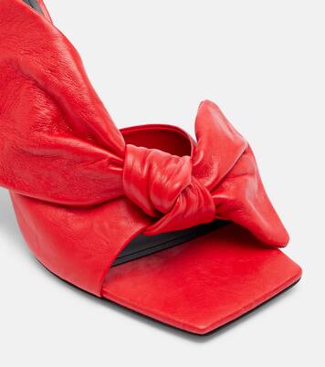 Mules Boudoir Bow en cuir | Givenchy