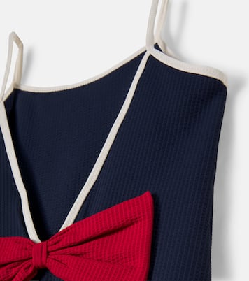 Maillot de bain Bowie en seersucker à nœud | Konges Sløjd