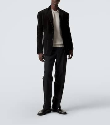 Wool straight pants | Thom Sweeney