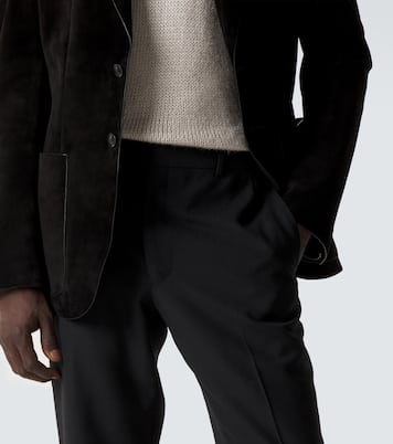 Wool straight pants | Thom Sweeney