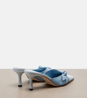 Mules Livi en toile et cuir à nœud | Jimmy Choo