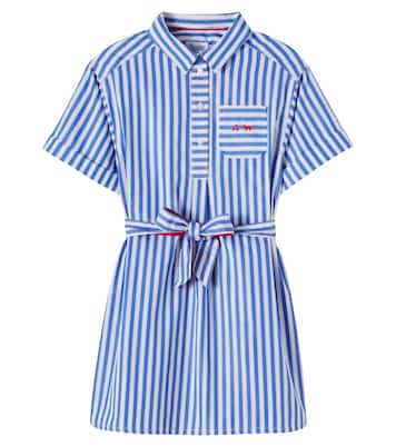 x Kitsuné Lissandra striped cotton shirt dress | Bonpoint
