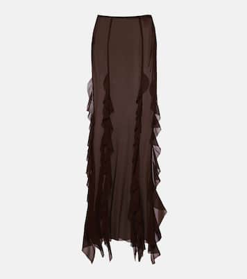 Ora ruffled maxi skirt | Bananhot