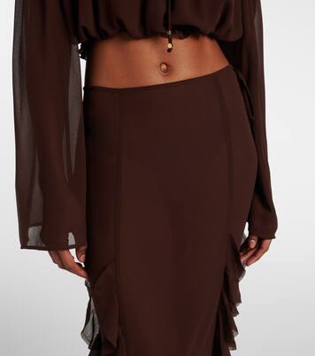 Ora ruffled maxi skirt | Bananhot