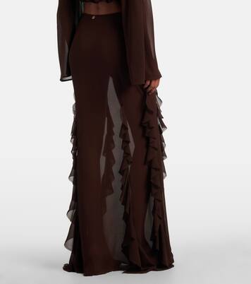 Ora ruffled maxi skirt | Bananhot